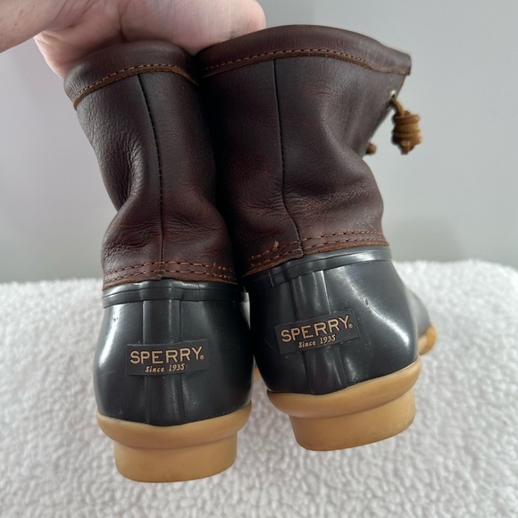 Sperry Brown Salt Water Duck Rain Boots - Picture 5 of 6